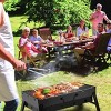 NAYSAYE Grill Racks Portable Foldable BBQ Grill with High Heat Resistance for Outdoor Cooking, Black, 17.7"*17"*11" - 2 of 4
