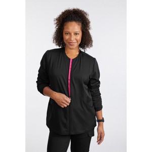 Moxie Scrubs Diana Women's Scrub Jacket – 4-Way Stretch, Full Zip, 4 Pockets, Lightweight Nursing Uniform Layer - 1 of 4