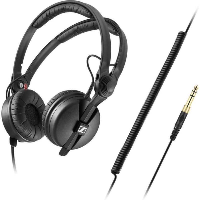Sennheiser Professional HD 25 PLUS On-Ear Monitor Headphones, Black, 4 of 5