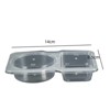 Reusable Snack Containers - Double Compartment Condiment Container With Lid, Portable Dip Pots For Sauces Salad Candy Nuts - 2 of 4