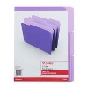 MyOfficeInnovations Colored Top-Tab File Folders 3 Tab Purple Letter Size 24/Pack MYO659790 - 2 of 4