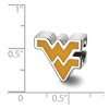 Black Bow Jewelry Sterling Silver West Virginia Mountaineers NCAA Bead Charm - 2 of 3