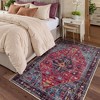 Lahome Boho Traditional 4'x6' Area Rugs Ultra-Thin Soft Washable Rugs for Living Room Non-Shed Print Indoor Carpet for Bedroom Playroom Nursery - 2 of 4