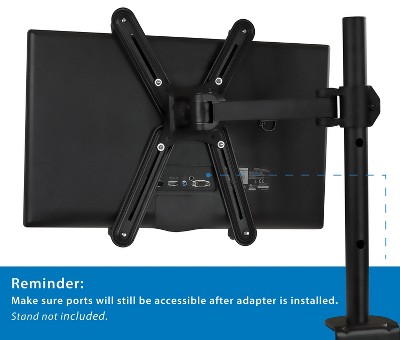 Heavy Duty Black Steel VESA Monitor Adapter Kit