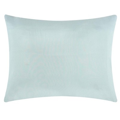 Seafoam and White Coastal Polyester Pillow Sham