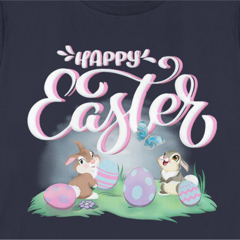 Women's Bambi Happy Easter Thumper T-Shirt, 2 of 5
