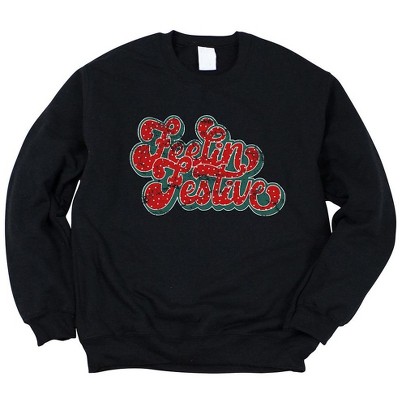 Simply Sage Market Women's Graphic Sweatshirt  Distressed Feelin Festive
