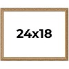 PosterPalooza | 24x18 Wood Antique Frame with UV Acrylic, 4 Finishes: Bronze, Gold, Silver, and Black - 2 of 4