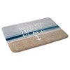 Leah Flores Happy PlacexBeach Cushion Bath Rug Blue - Deny Designs: Microfiber, Non-Slip, Machine Washable - 2 of 4