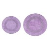 Radiant Bathroom Rugs Set, Washable Rug, Extra Soft and Absorbent bath Rug, Bath Mat Set, Bath Floor Mat Non-Slip, 2 Pcs Set(22+30), Purple - 2 of 4