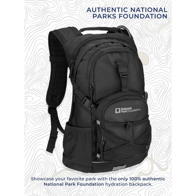National Park Foundation 2L Hydration Water Backpack forHiking, Running, Climbing, or Cycling (Black) — фото 5