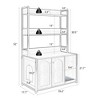GustoWave Cat Litter Box Enclosure Furniture with 3-Layer Storage Shelves,Indoor Hidden Cat Washroom for 25in Diameter Litter Box, Brown - 2 of 4