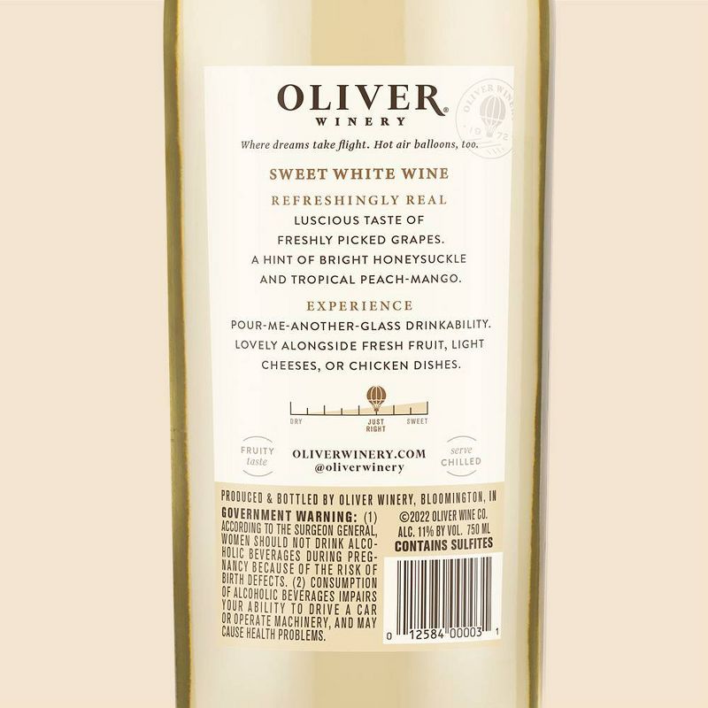 Oliver Sweet White - 750ml Bottle, 5 of 7
