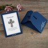 Anna-Kaci Iridescent Rhinestone Cross Fashion Style Brooch Pin with Gift Message Card Envelope - 4 of 4