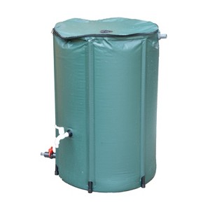 Lehman's Collapsible Rain Barrel, Durable Water Storage for Garden Irrigation, Space-Saving and Easy to Use, 66 Gallon Capacity - 1 of 4