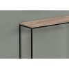 Monarch Specialties Accent Table Console Entryway Narrow Sofa Living Room Bedroom Brown Laminate Black Metal Contemporary Modern - 3 of 4