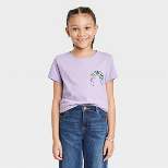 Girls' Rainbow Piano Short Sleeve Graphic T-Shirt - Cat & Jack™ Lavender
