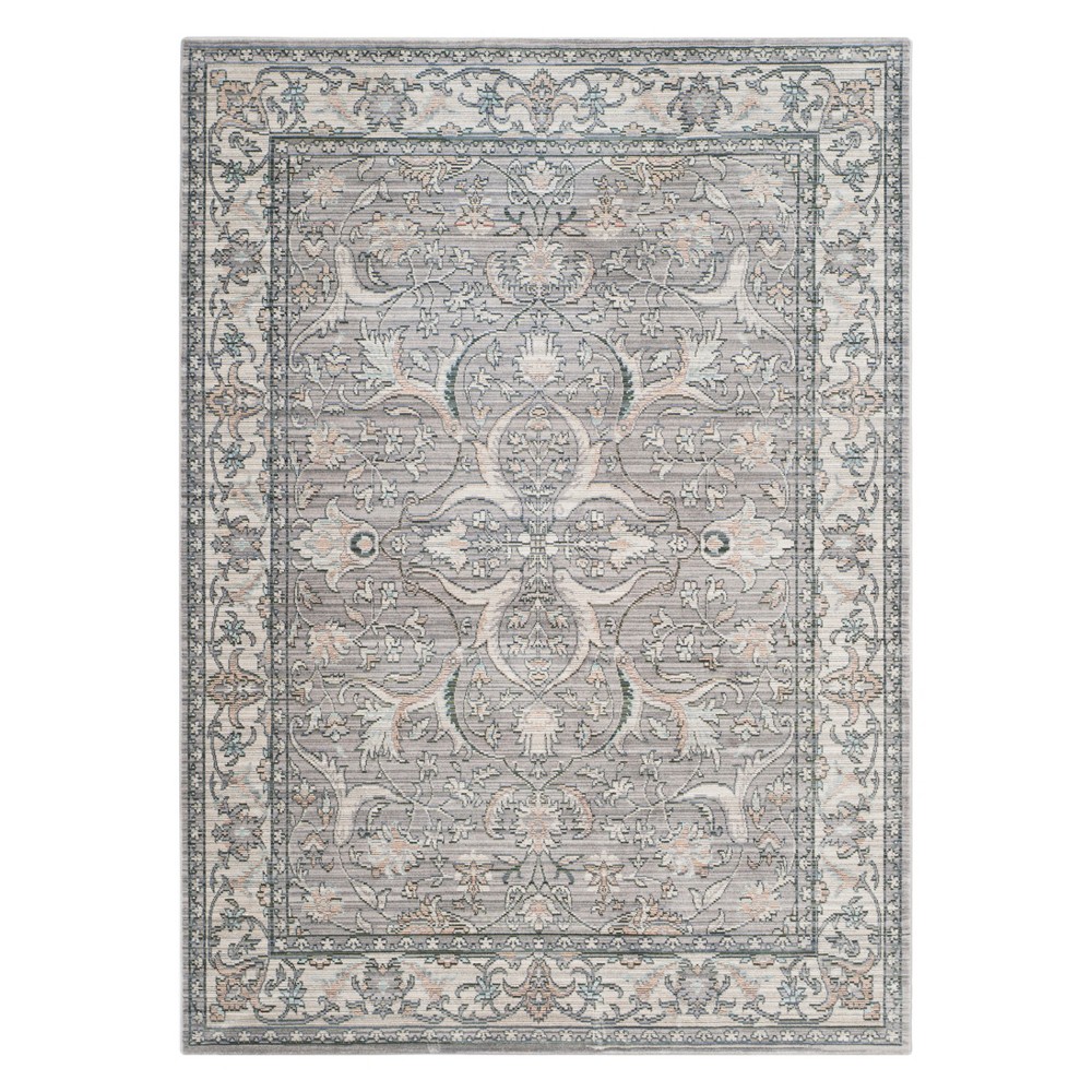  Floral Loomed Accent Rug Mauve/Cream