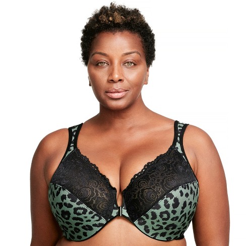 Glamorise Womens Wonderwire Front-closure Underwire Bra 1245 Centennial  Leopard 44b : Target