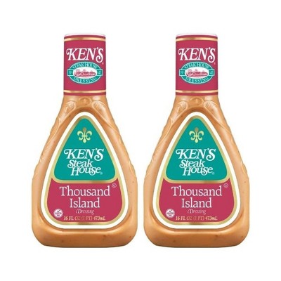 Ken's Steak House Thousand Island Dressing, 16 fl oz (Pack of 2)