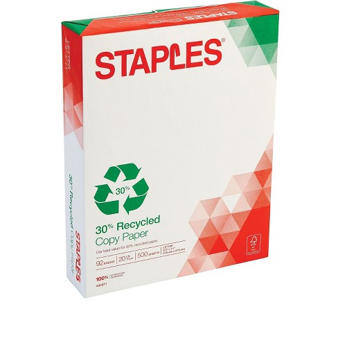 DPS by Staples Virgin 3 Hole Punch Paper LETTER-Size 20 lb. 8 1/2H x 11W