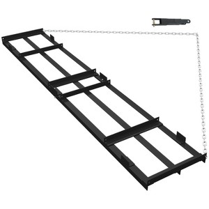 Drag Harrow Driveway Grader, Heavy Duty Power Rake with 6 FT Chain, Tow Behind Lawn Rake for ATV, UTV, Tractor, Mower, Land Leveler for Gravel - 1 of 4