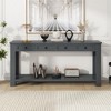 NicBex 63''Console Table with 4 Storage Drawers and Bottom Shelf Entryway Table Narrow Long Suitable for Entryway,Living Room - 2 of 4