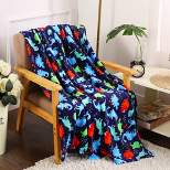 MicroPlush Printed Holiday Throw Blanket 50in x 60in by Plazatex