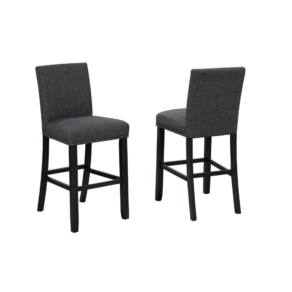 Brassex Set of 2 29'' Avery Barstools Gray