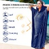 Catalonia Oversized Wearable Beach Towel for Womens Mens, Surf Cape Changing Towel Robe for Adults, Hooded Wetsuit Change Cape, One Size Fits All - 3 of 4