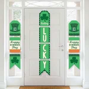 Big Dot of Happiness St. Patrick's Day - Hanging Vertical Paper Door Banners - Saint Paddy's Day Party Wall Decoration Kit - Indoor Door Decor - 1 of 4