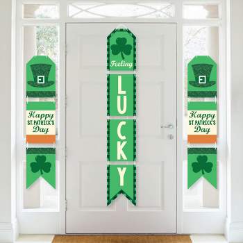 Big Dot of Happiness St. Patrick's Day - Hanging Vertical Paper Door Banners - Saint Paddy's Day Party Wall Decoration Kit - Indoor Door Decor