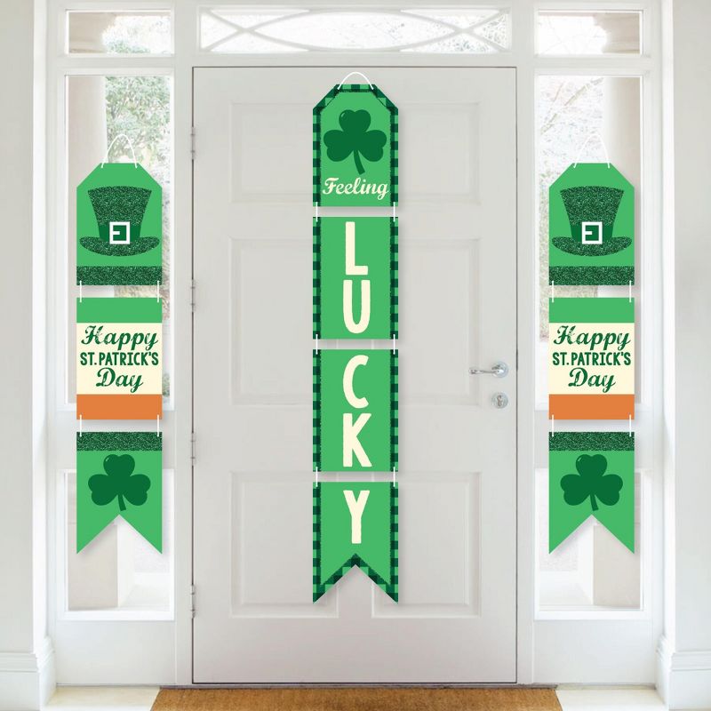 Big Dot of Happiness St. Patrick's Day - Hanging Vertical Paper Door Banners - Saint Paddy's Day Party Wall Decoration Kit - Indoor Door Decor, 1 of 8