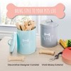 Park Life Designs 46 fl oz Jasper Treat Tin Dog Food Storage - Gray - 4 of 4