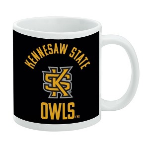 Kennesaw State Owls Ceramic Coffee Mug Novelty Gift Mugs for Coffee Tea and Hot Drinks 11oz White - 1 of 4