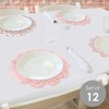 Big Dot of Happiness Rose Gold Grad - Graduation Party Round Table Decorations - Paper Chargers - Place Setting For 12 - 2 of 4