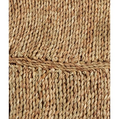 Natural Seagrass Leaf Shaped Placemats, Set of 4