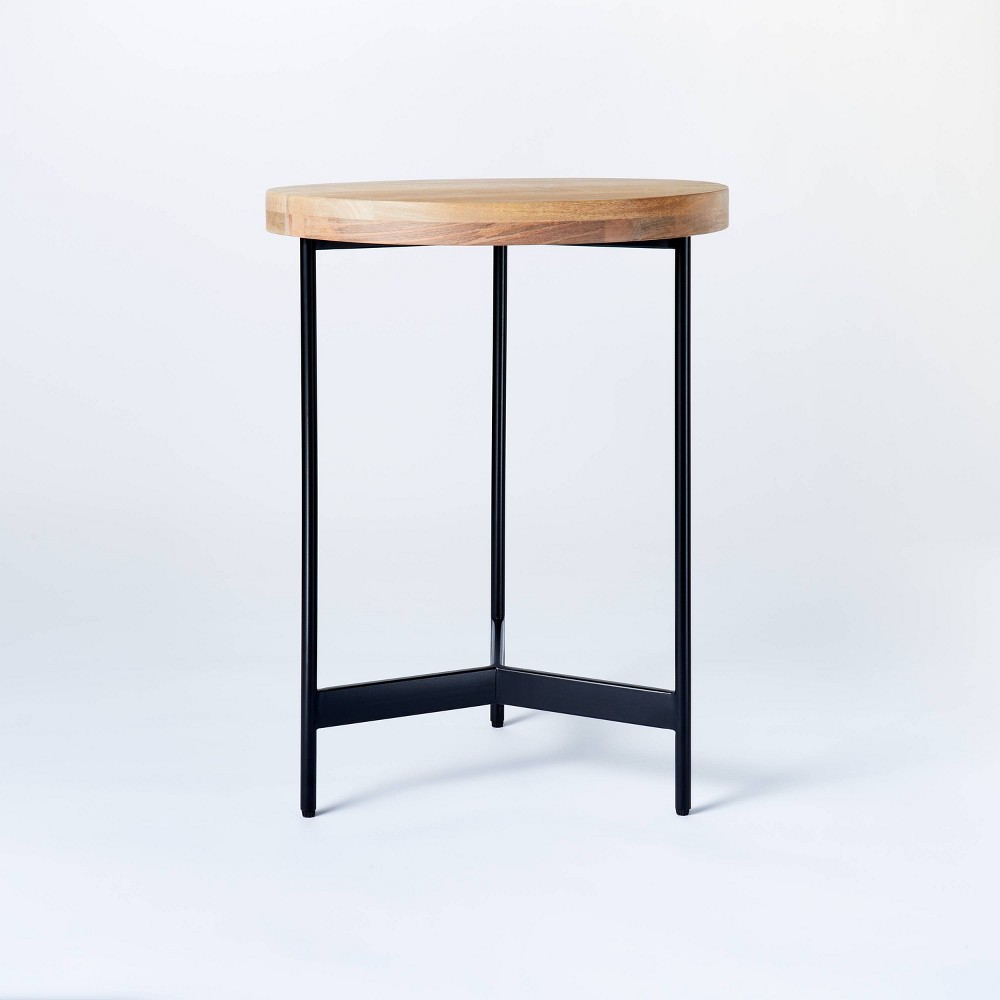 Villa Park Round Wooden Fully Assembled End Table Brown Threshold Designed With Studio Mcgee From Target Accuweather Shop Villa Park Round Wooden Fully Assembled End Table Brown Threshold Designed With Studio Mcgee From Target Accuweather Shop