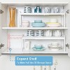 MaseiKar 4 Pack Kitchen Cabinet Shelves Organizers, Kitchen Counter Storage Shelf Spice Rack, Expandable Length, Adjustable Height, Stackable - 2 of 4