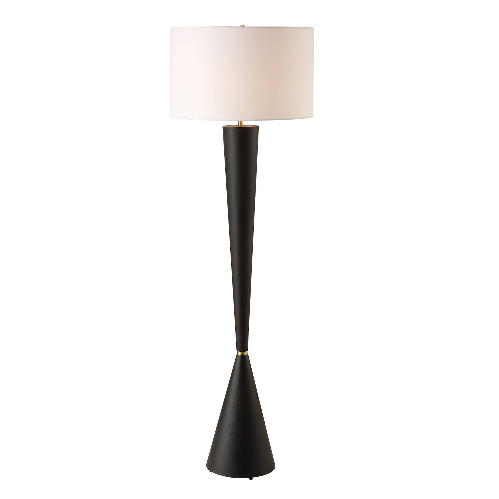 Uttermost Layla Black Tapered Buffet Floor Lamp