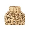 Storied Home 22"H Handwoven Water Hyacinth & Rattan Floor Vase - 4 of 4