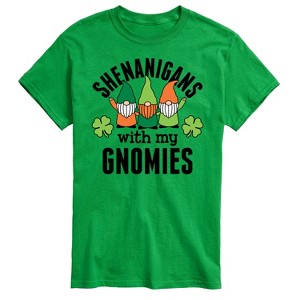 Men's - Instant Message - Shenanigans With My Gnomies Short Sleeve Graphic T-Shirt - 1 of 4