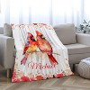 Lomsoe Northern Cardinal Christmas Blanket Red Throw Blanket for Couch Soft Flannel Blanket Christmas Decorations Pets. - 3 of 4