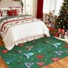 Runner Rug,Washable Rug for Home Decor, Indoor Non Slip Carpet,Soft Low Pile Christmas Rugs with Xmas Tree Motif for Entryway,Living Room,Bedroom - 2 of 4