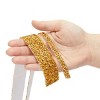 Bright Creations 7 Rolls Crystal Rhinestone Adhesive Strips for Crafts, Decor, Gifts (4 Sizes, Gold) - image 3 of 4