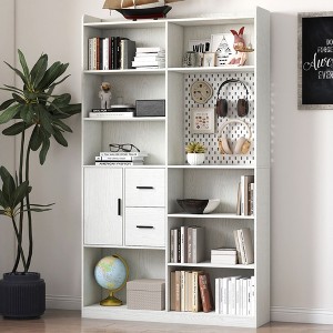 NicBex Wooden Tall Bookshelf Multifunctional Bookcase with Display Open Shelves,Books Storage Cabinet Organizer for Office,Bedroom - 1 of 4