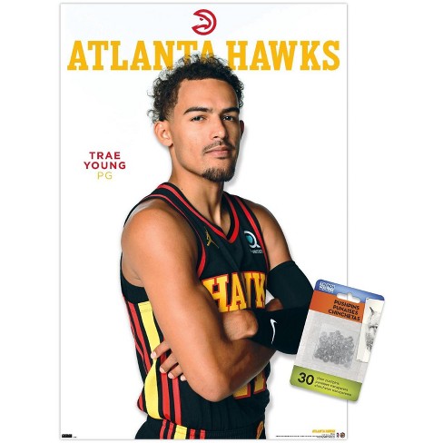 Trends International NBA Atlanta Hawks - Trae Young 20 Wall Poster, 14.72  x 22.37, Premium Unframed Version