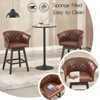 360 Degree Swivel Bar Stools Set with Table - 3 of 4