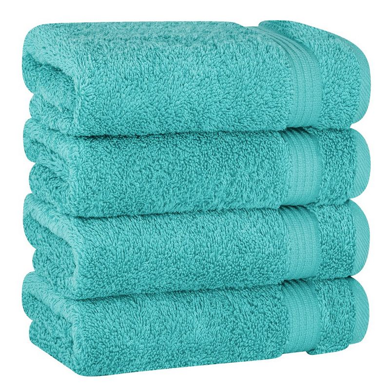 American Soft Linen Bekos 4 Pack Hand Towel Set, 100% Cotton Hand Towels for Bathroom, 1 of 7