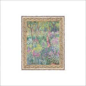 Petal Lane 8"x10" Claude Monet Gardn in Giverny Fancy Framed Wall Art Gold - 1 of 4